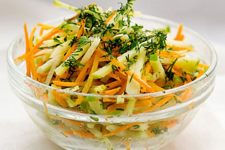 Салат из тыквы и топинамбура