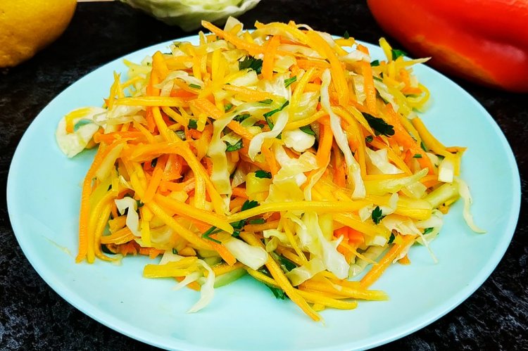 Салат из тыквы и капусты