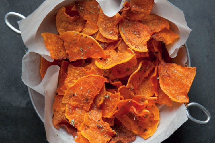 Чипсы из тыквы в микроволновке