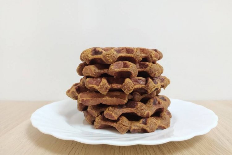 Тыквенные вафли с овсянкой