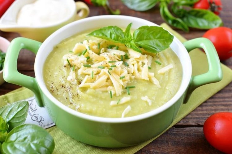 Пюре из кабачков с сыром