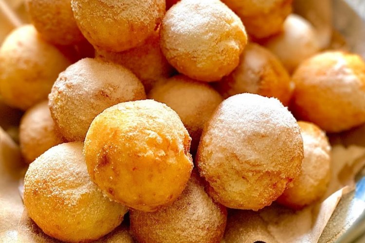 Творожные шарики со сметаной