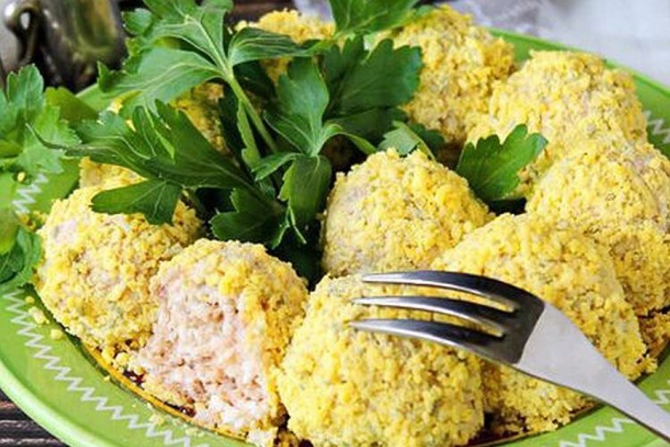 Шарики из тунца