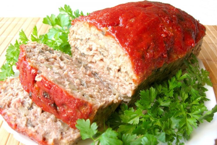 Мясной хлеб с грибами