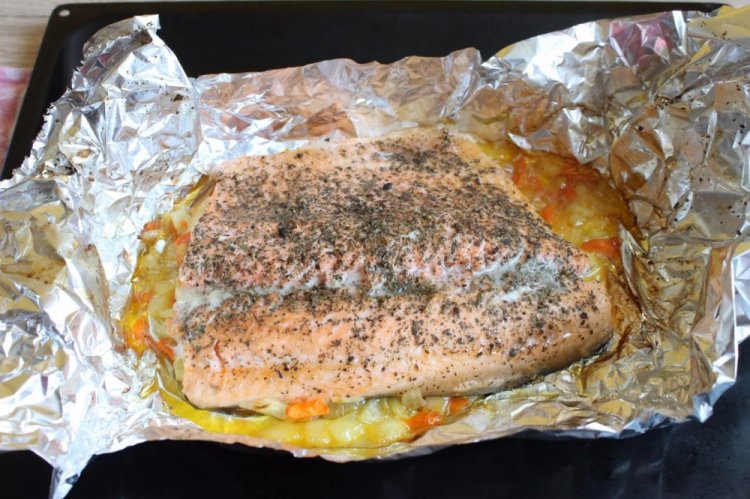 Филе горбуши в духовке