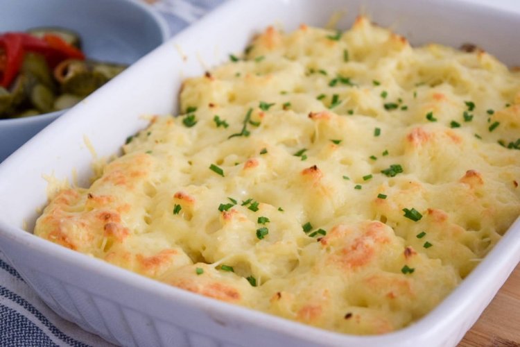 Запеканка из цветной капусты под сыром