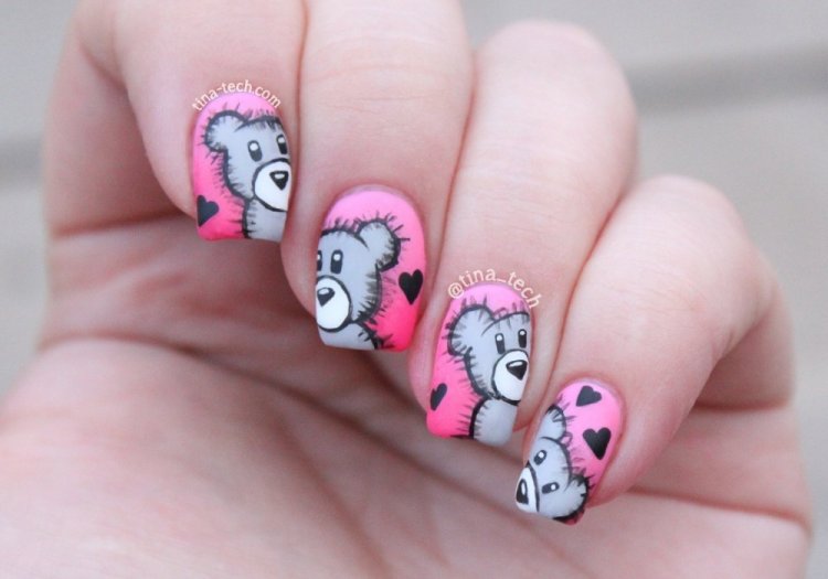 Детские рисунки на ногтях