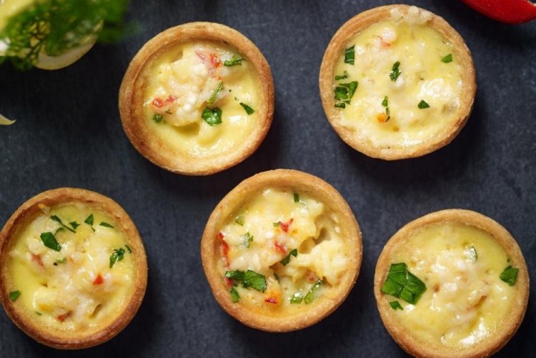 Тарталетки с креветками в духовке