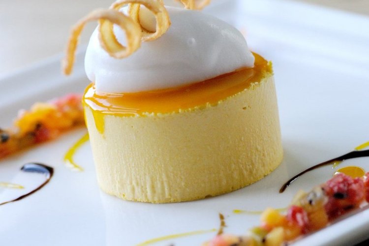 Сырный мусс с белым шоколадом в духовке