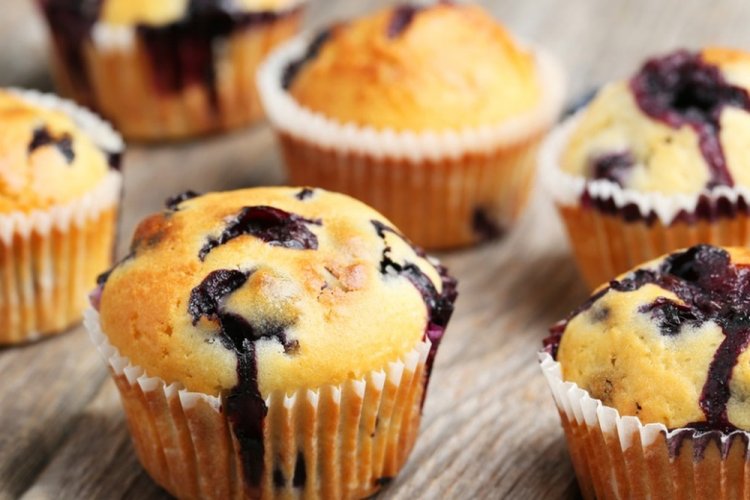 ПП маффины со смородиной