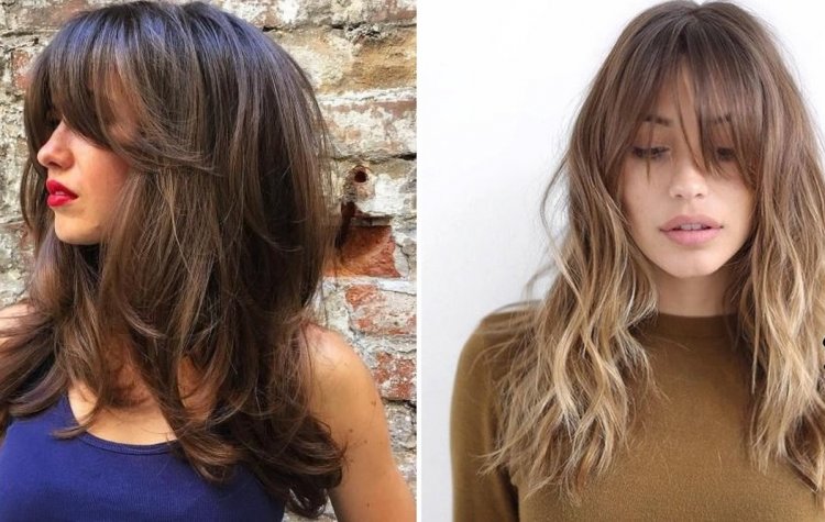 Удлиненная челка