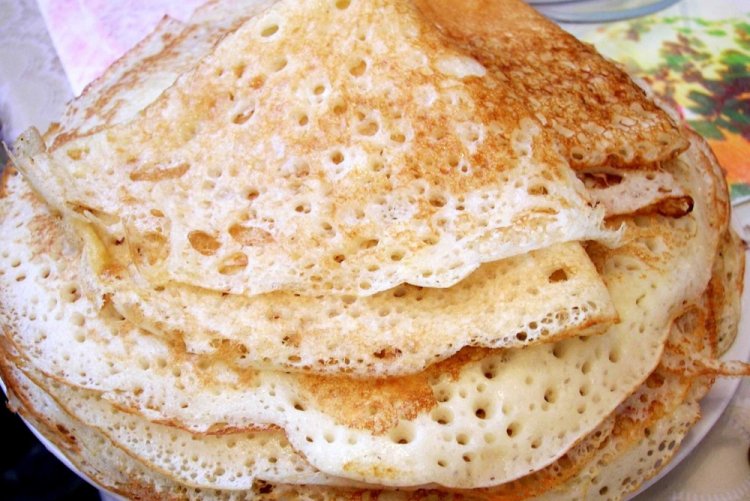 Блины на кислом молоке без яиц