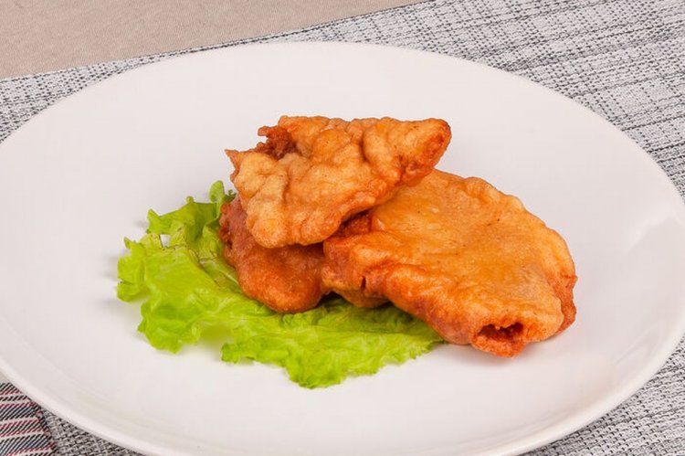 Горбуша в томатном кляре