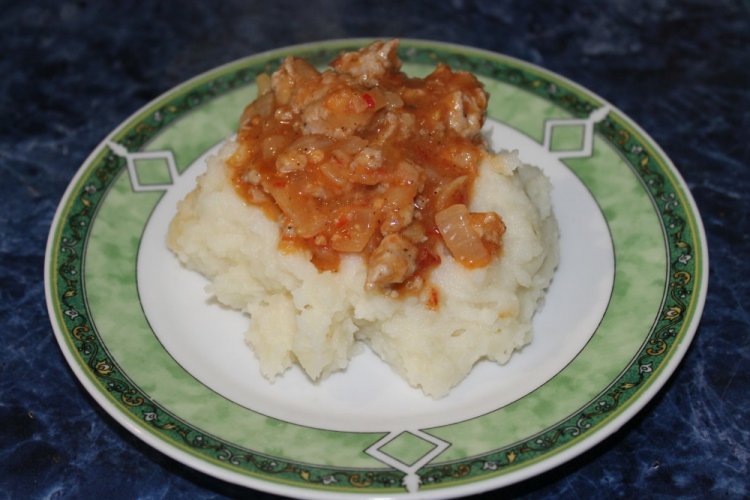 Подлива с фаршем для картофельного пюре