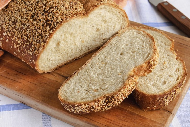 Кето хлеб из кунжутной муки