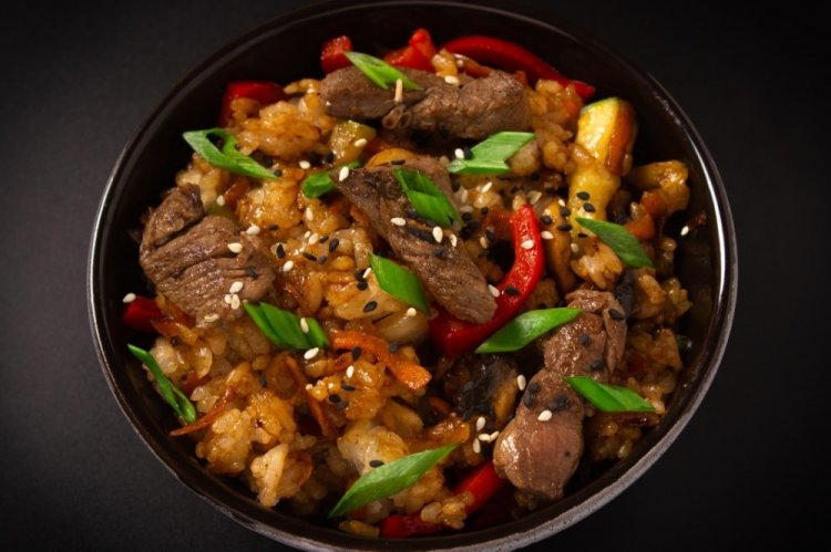 Тяхан с говядиной