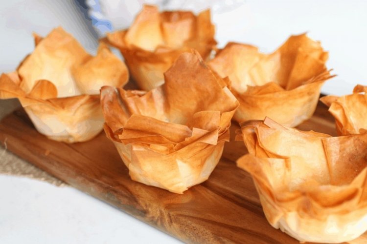 Тарталетки из теста фило