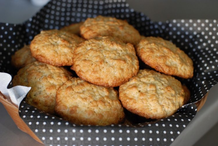 Овсяное печенье на кефире с бананом