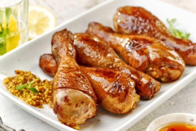 Куриные ножки с горчицей в духовке