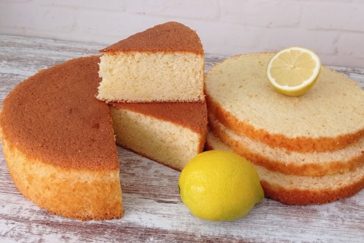 Лимонный шифоновый бисквит