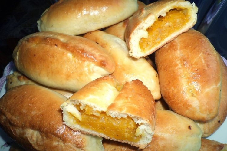 Пирожки на кефире с тыквой