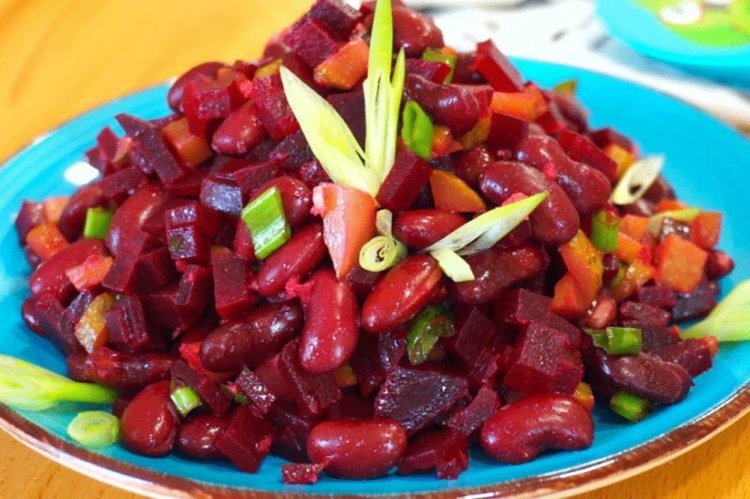ПП винегрет из свеклы с фасолью