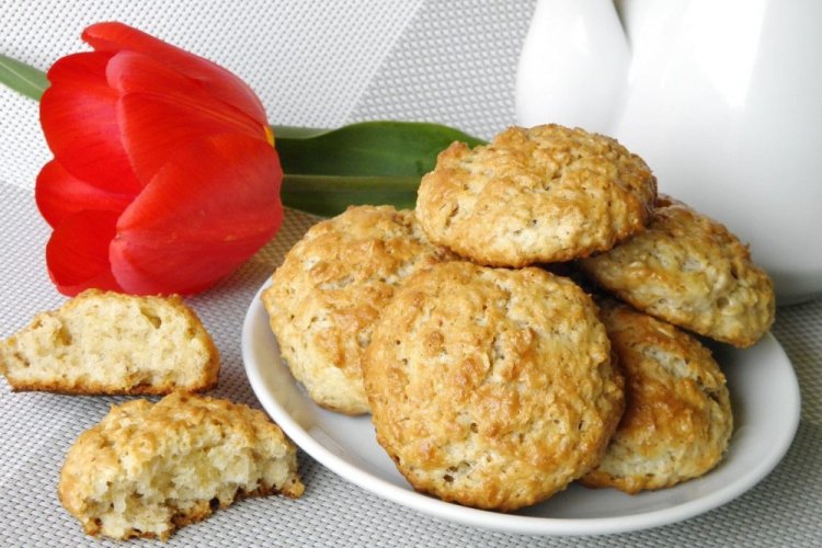 Творожное ПП печенье с бананом