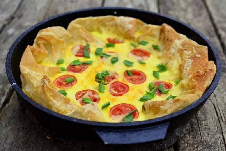 Яичница на лаваше