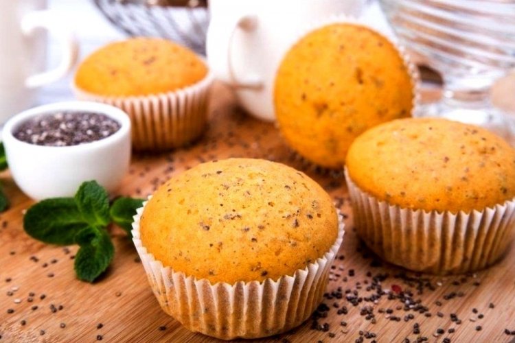 Кето-кексы с рикоттой и семенами чиа