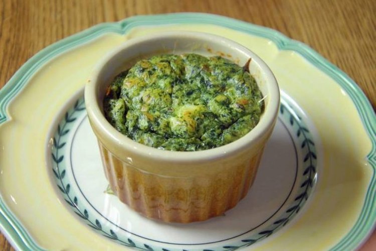 ПП суфле из минтая со шпинатом