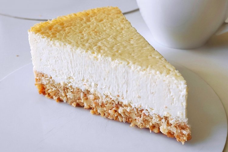 Кокосовый кето-чизкейк