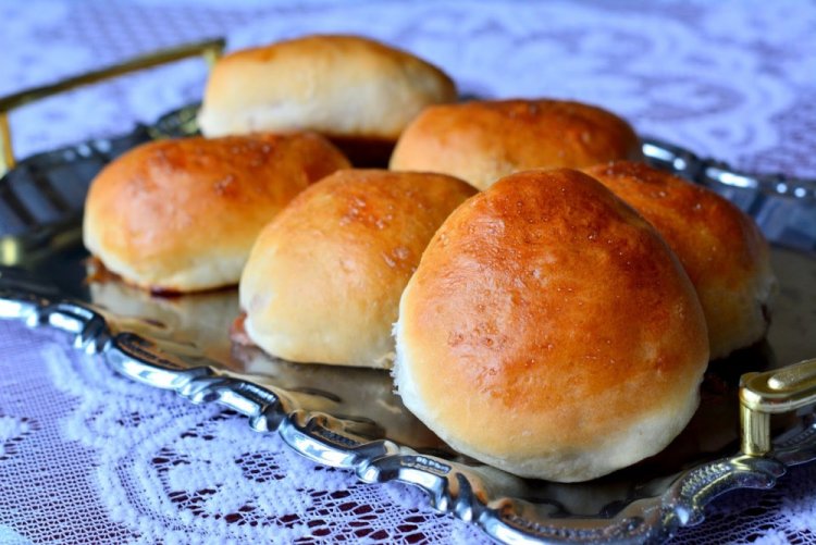 Постные сдобные булочки