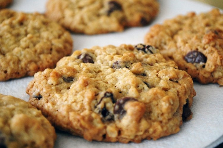 Овсяное печенье без муки и масла