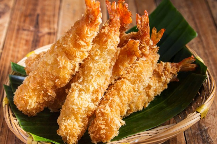 Классические креветки темпура во фритюре