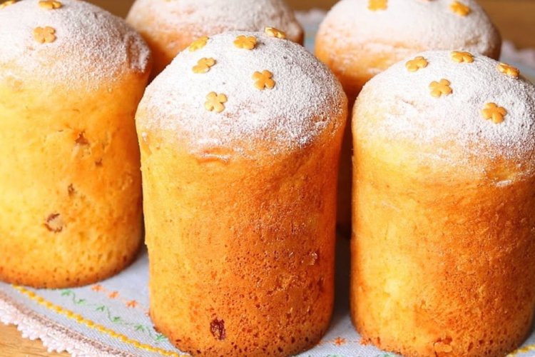 Пасхальный кулич без дрожжей