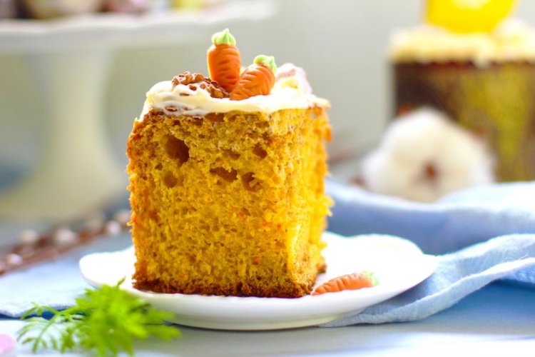 Морковный пасхальный кулич