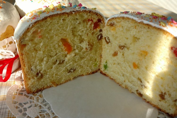 Творожный кулич без дрожжей