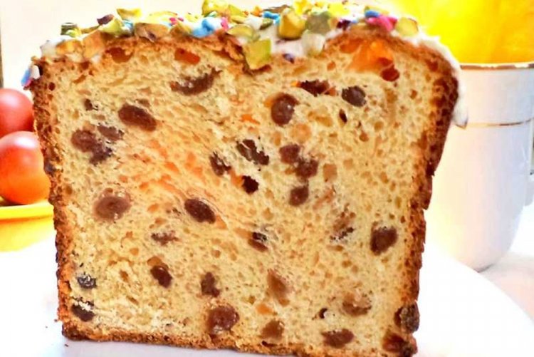 Пасхальный кулич на сметане в хлебопечке