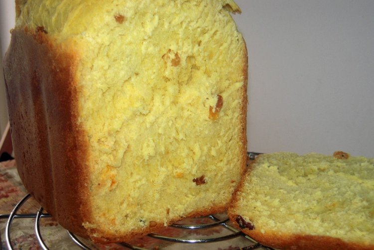 Пасхальный кулич на желтках в хлебопечке
