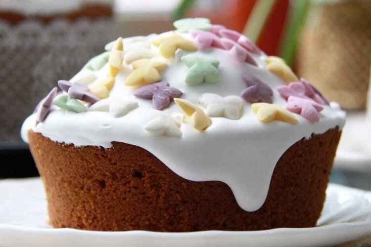 Пасхальный кулич на кефире в мультиварке