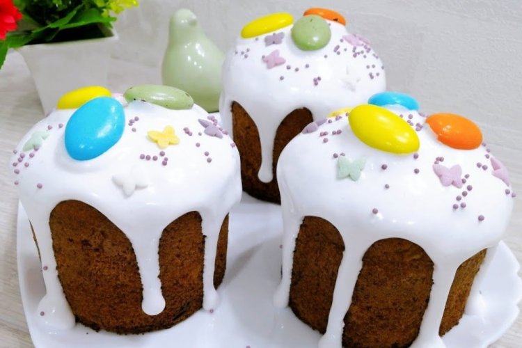 Глазурь на желатине для кулича