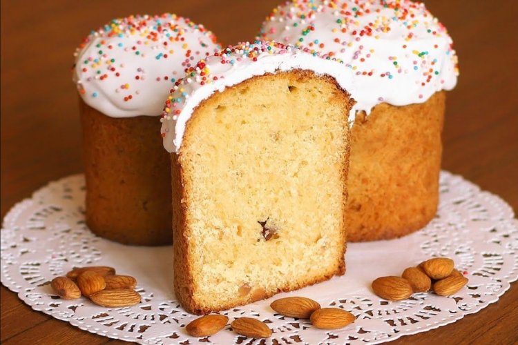 Пасхальный ПП кулич на миндальной муке