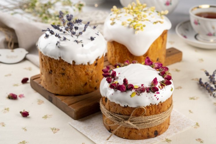 Яблочный ПП кулич на Пасху