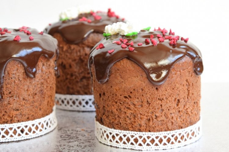 Тесто с какао для куличей