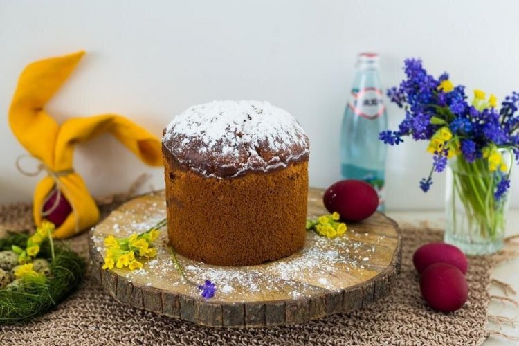 Посыпка через трафарет