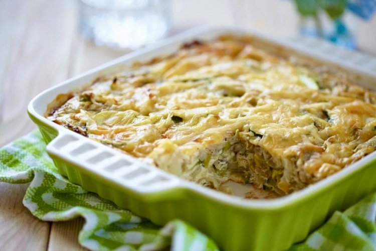 Постная запеканка из капусты