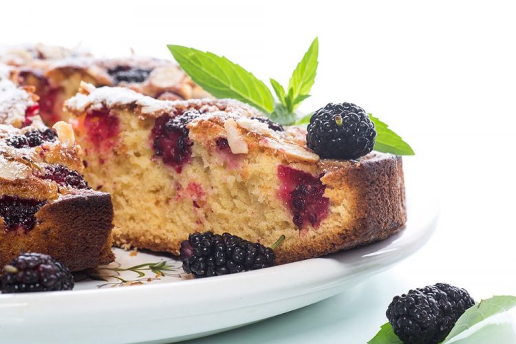 Бисквит с шелковицей