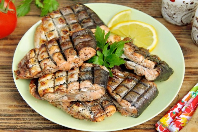 Шашлык из ставриды на решетке