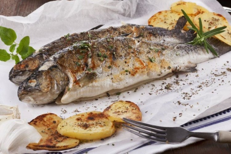 Сочная форель на гриле