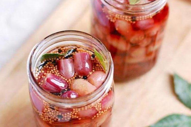 Маринованный виноград с горчицей на зиму